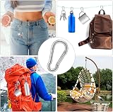Yolev M4 Spring Loaded Carabiners 304 Stainless Steel 8 Pack Heavy Duty view 5