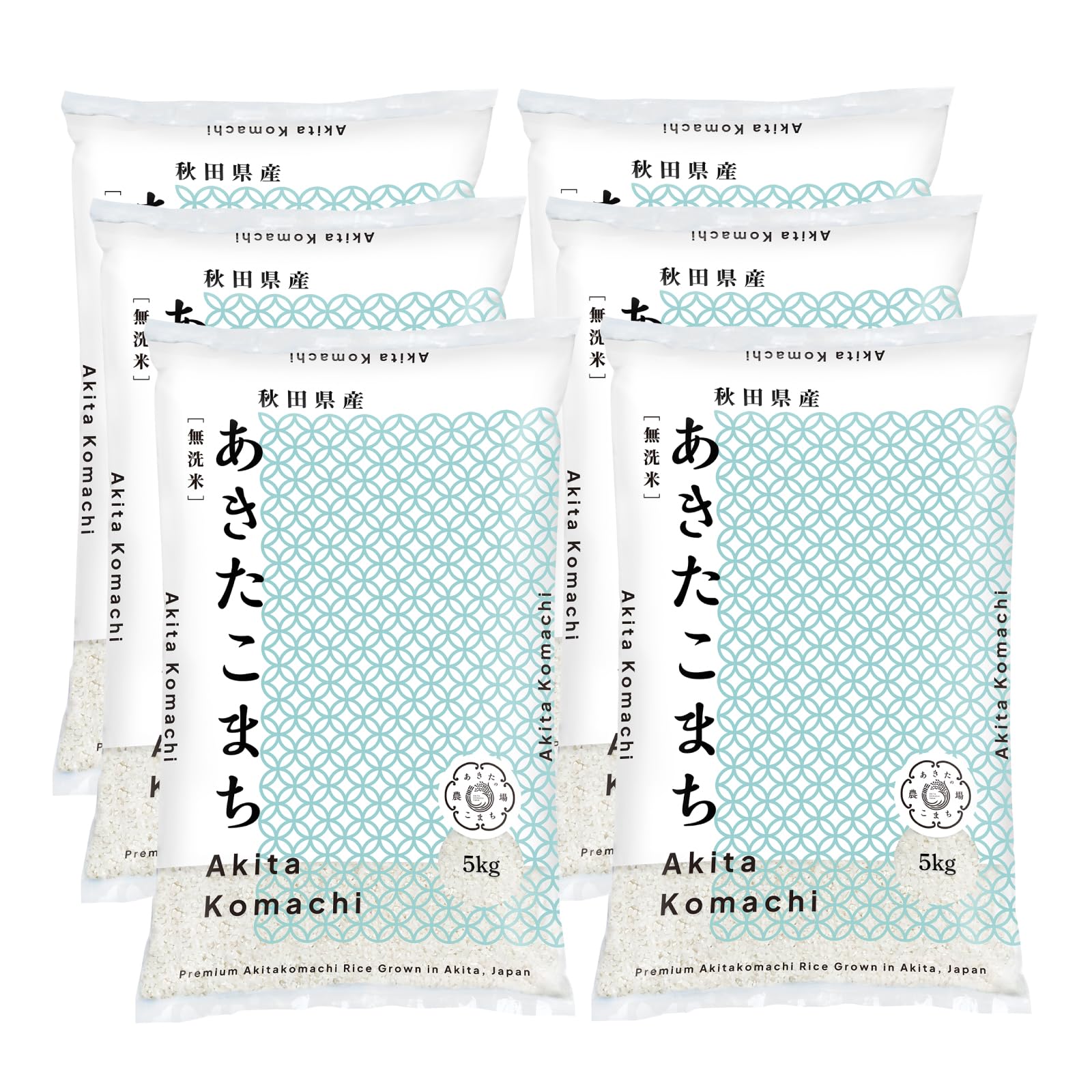 秋田県産 あきたこまち 30kg (5kg×6) 無洗米【美味しい粒だけ 色彩選別＆ふるい選別済み】 単一原料米100％ 令和7年産商品画像
