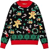 Hrxcrzco Unisex Ugly Christmas Sweaters Adult Long Sleeve Crewneck Sweaters Funny Top Pullover Xmas Party Family Gatherings