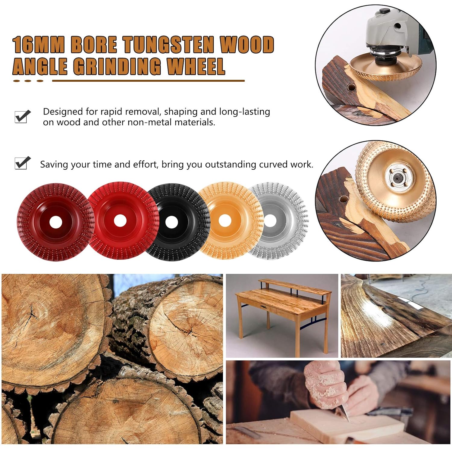 Wood Angle Grinding Disc Carving Tool,Wood Carving Disc Grinder Wheel