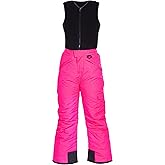 Arctic Quest Polar Fleece Water Resistant Insulated Unisex Boys and Girls Unisex Ski & Snow Bib Pants Overalls