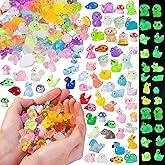 Teenzee 130 pcs Mini Resin Animals Variety Tiny Animals Figures Miniature Little Small Animal Figurines Bulk for Micro Fairy Garden Landscape Accessories Hide Crafts Decor Aquarium