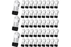BEEPLOVE 48 Pcs Pool Cover Clips for Steel Wall Pools, Stainless Steel Pool Cover Clamps, Winter Wind Guard Clips for Securing Above Ground Pool Cover Tightly