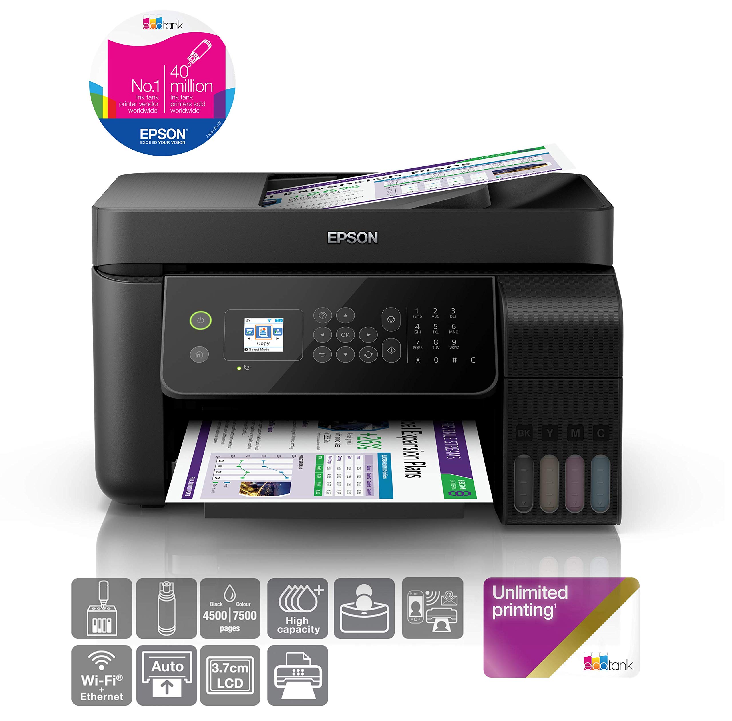 epson ecotank fax printer