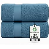 TOWELTIQUE Oversized Bath Towels - 36 x 72 Extra Large Organic Cotton Bath Sheets for Adults | Jumbo Hotel-Size, Ultra Absorbent & Soft | 2 Pack