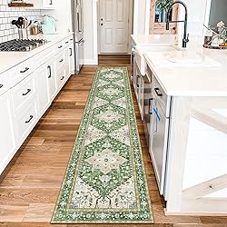 Yamaziot Washable Runner Rug, 2x10 Non-Slip Boho