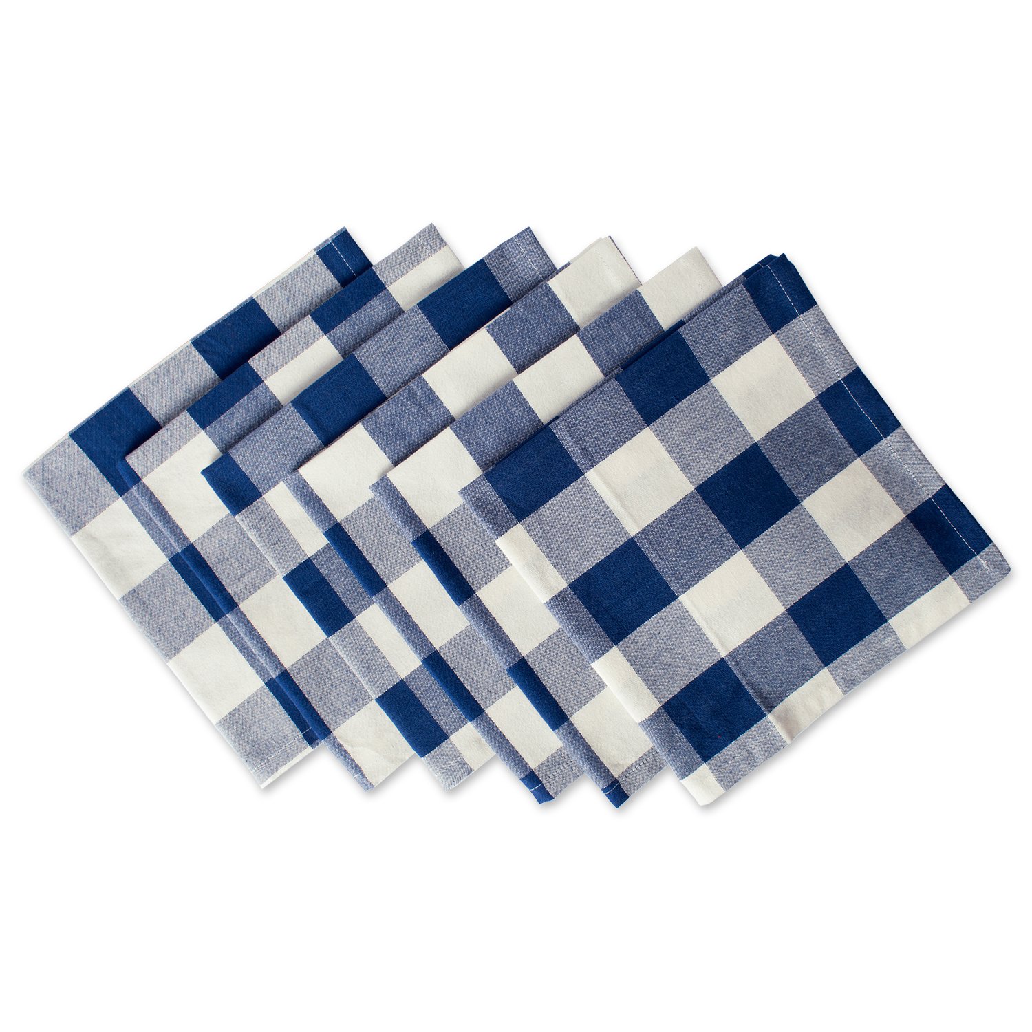 DII Buffalo Check Collection, Classic Farmhouse Tabletop Set, Napkin Set, 20x20, Navy & Cream, 6 Piece — image 1