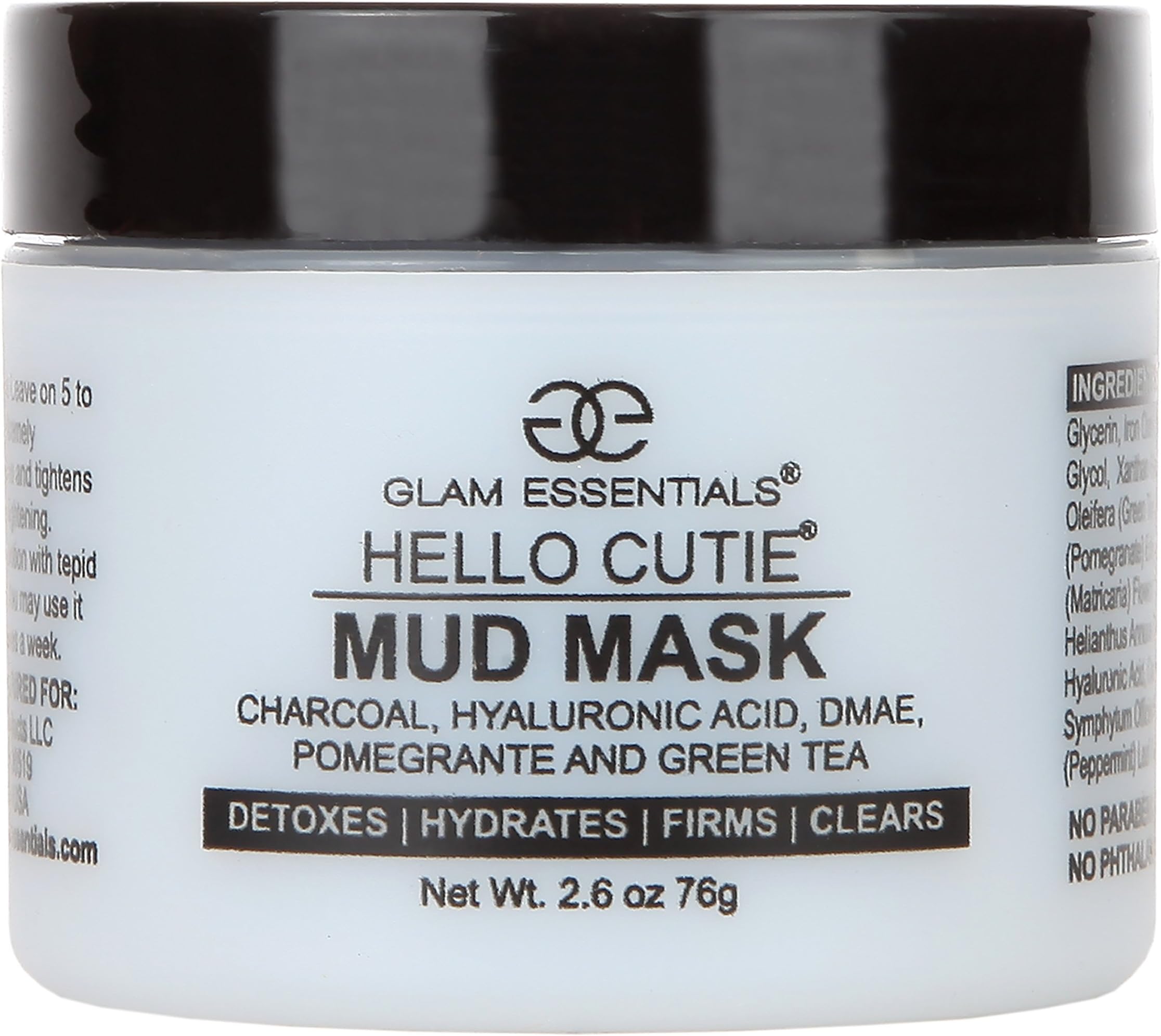 Aloe Base Mud Mask with Konjac and Free Boars Head Application Brush Reduces Irritation Made Hyaluronic Acid, Relieves Acne, Pimple and Shrinks Pores Instantly