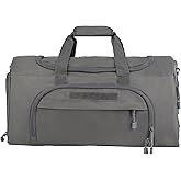 Military Tactical Outdoor Gym Bag Small Duffel Bag with Shoes Compartment for Sports Travel Camping Hunting (B-Grey)