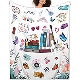 White Cozy Throw Blanket Birthday Gift for Daughter from Mom,Music Album I Love You Fuzzy Blanket Present for Wife Girlfriend 52"x60",Wedding Gifts for Couples,Bridal Shower Gifts for Friend Sister