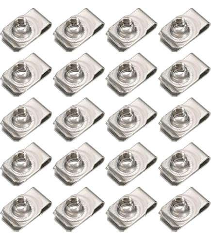 M6 Long Stainless Steel U -Style Clip-On Nut,U-Type