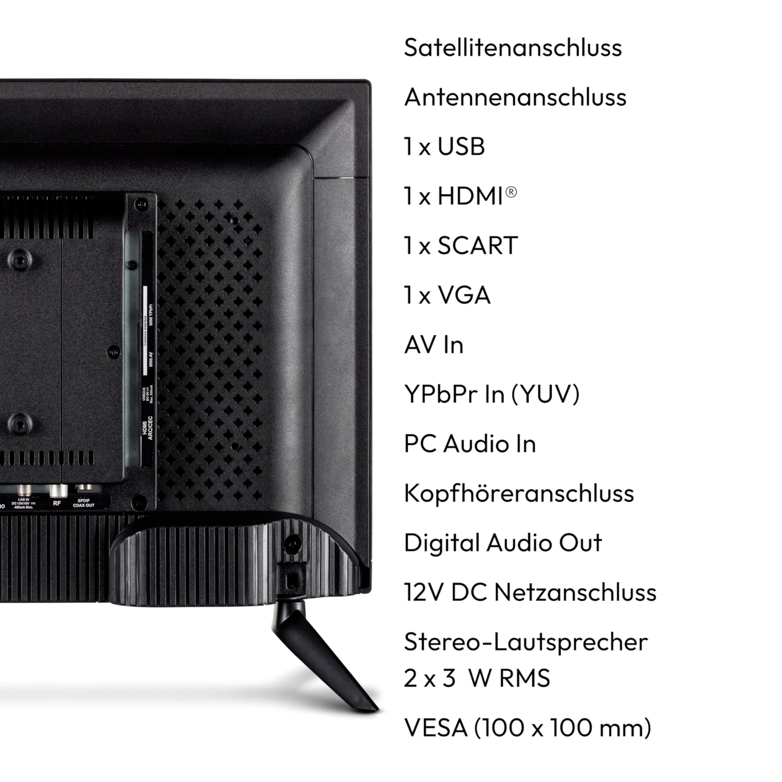 MEDION 59,9 cm (24 Zoll) Full HD Fernseher (integrierter DVD-Player, perfekt für Camping Wohnmobil LKW Garten, 12V KFZ Car-Adapter, Triple Tuner Receiver, HDMI, USB, MD 824001) 5