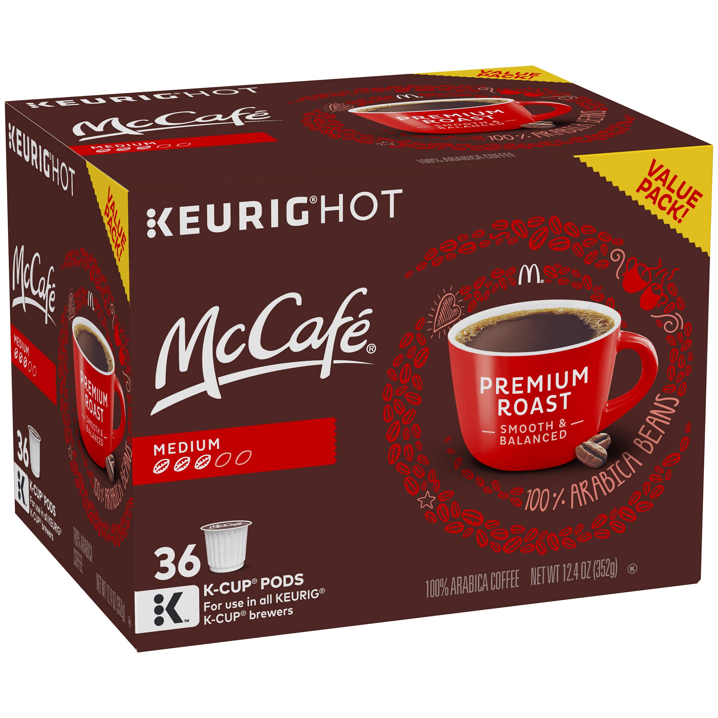 McCafé Premium Roast Coffee KCup Pods, 36 Count eBay