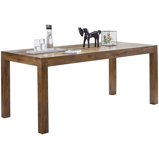 FineBuy Design Esstisch Holz Massiv 160 x 80 x 76 cm | Moderner