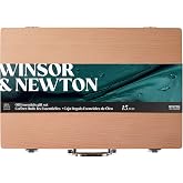 Winsor &amp; Newton Winton Oil Colour, Wooden Paint Set 8 x 37ml Tubes (includes Liquin, Sansodor, 2 Brushes, Knife, Cloth, Godet)