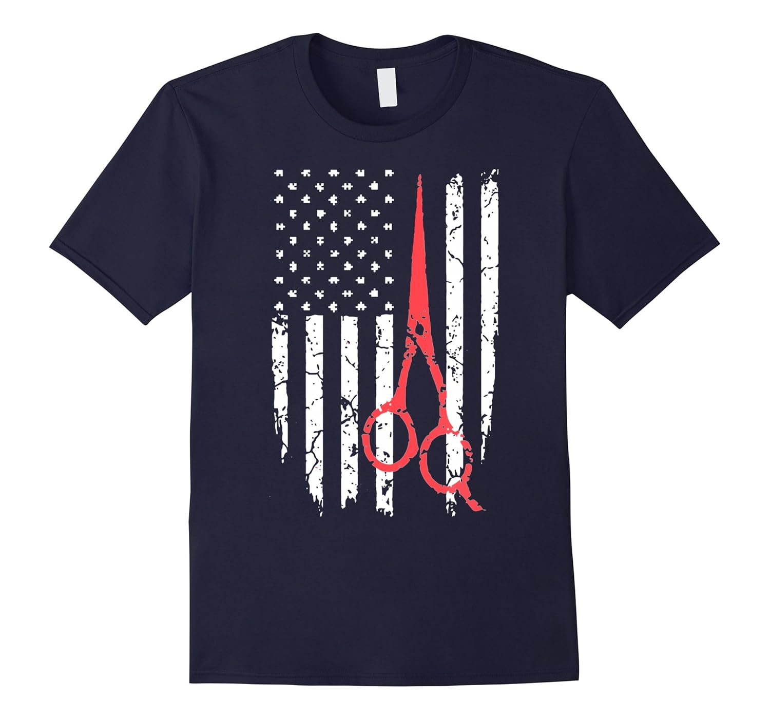 hairstylist shirt flag-T-Shirt