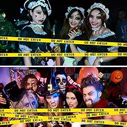 1.9inch x 82Feet Halloween Decorations Caution Tape