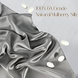 ZIMASILK 100% Mulberry Silk Pillowcase 600TC 6A Dark Grey 50x75 cm view 2