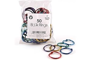 Hygloss Products, Inc Hygloss Products Book Rings, 1 inch, Colors May Vary