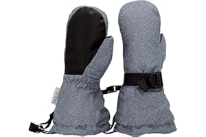 JAN & JUL Boys' Stay-On Snow Mittens Waterproof Insulated