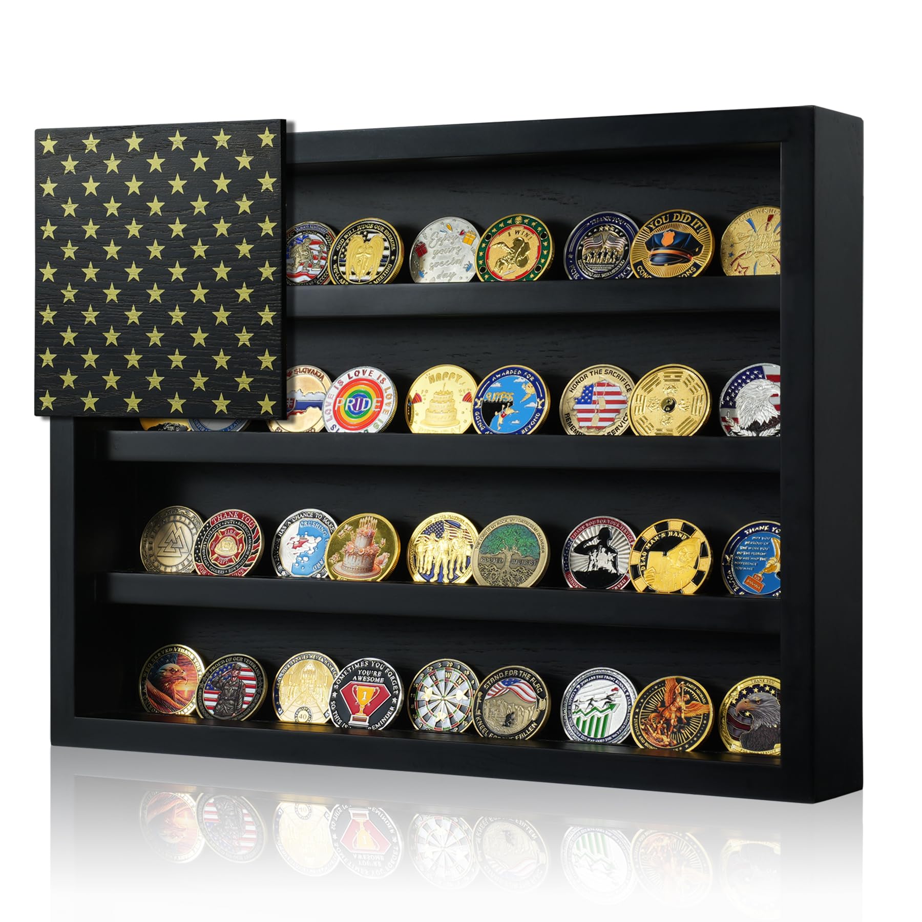 TJWZXX Challenge Coin Holder Display Case Wall
