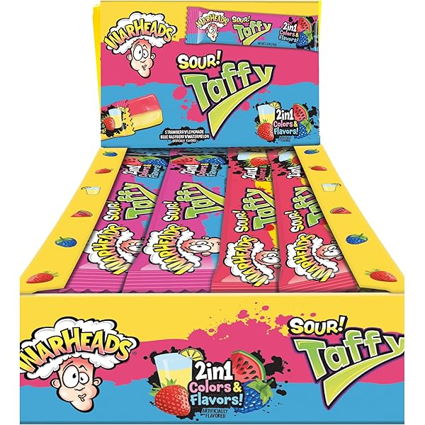 TAFFY商品です Amazon.com : Face Twisters Sour Taffy Combo Strawberry