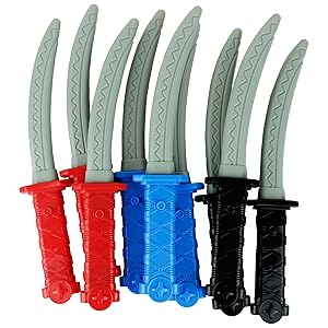 Boley 12 Piece Ninja Sword Party Pack Set - Massive Party Pack Pretend Play Sword Set for Kids and Children - Perfect for Birthday Party Favors, Cosplay Halloween Costumes, and More!