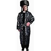 Dress Up America Grand Rabbi Coat for Adults - Black Jewish Bekitcha Set for Men
