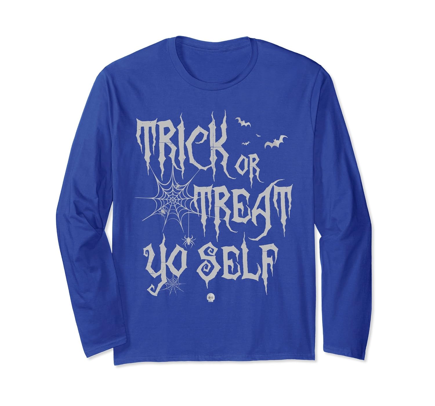 Trick or Treat Yo Self Funny Saying Halloween Long Sleeve-ANZ