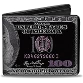 Buckle-Down Men's Bifold Wallet Money, 4.0" x 3.5"