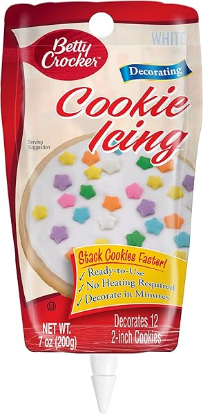 BETTY CROCKER COOKIE ICING, WHITE, 7 OZ