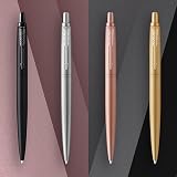 Parker Jotter XL Ballpoint Pen Monochrome Matte Rose Gold Medium Blue Ink Gift view 4