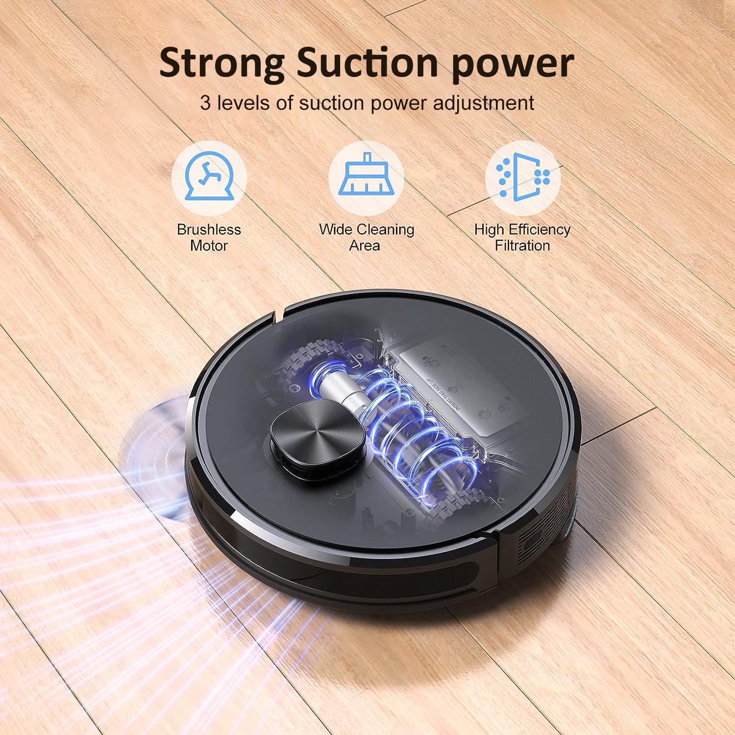 Lubluelu Robot Vacuum Self Emptying,Hands-Free Up to 60 Days,4000pa Robot Vacuum and Mop Combo, Lidar Navigation,WiFi/App/Alexa,Self-Charging,3 in 1 Robotic Vacuum for Pet Hair Hard,Floor,Carpet