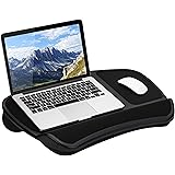 LapGear Original XL Laptop Lap Desk with Storage Pockets - Black - Style No. 45592