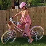 Glerc 24 Inch Girls Cruiser Bike 6-Speed Pink with Wicker Basket view 6