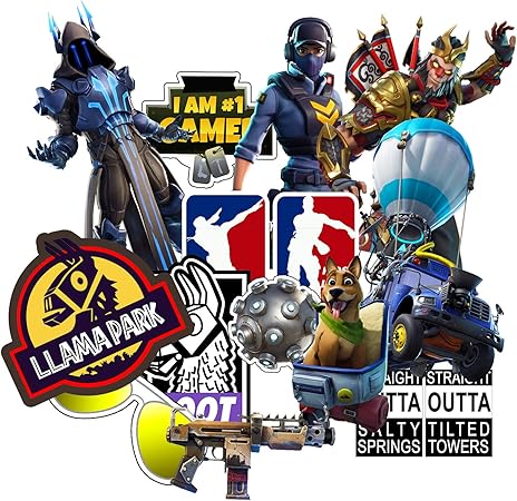 Amazon スーツケースステッカー スノーボードステッカー 防水 フォートナイト アニメ ゲーム シールステッカー ヘルメットステッカー ギター ノート 車 バイク スケボーやパソコン 100枚セット シール ステッカー 文房具 オフィス用品