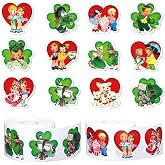Whaline 1000-Piece Vintage Holiday Stickers - Valentine's & St. Patrick's Day, 12 Designs, Self-Adhesive For Journals & Cards - View #4