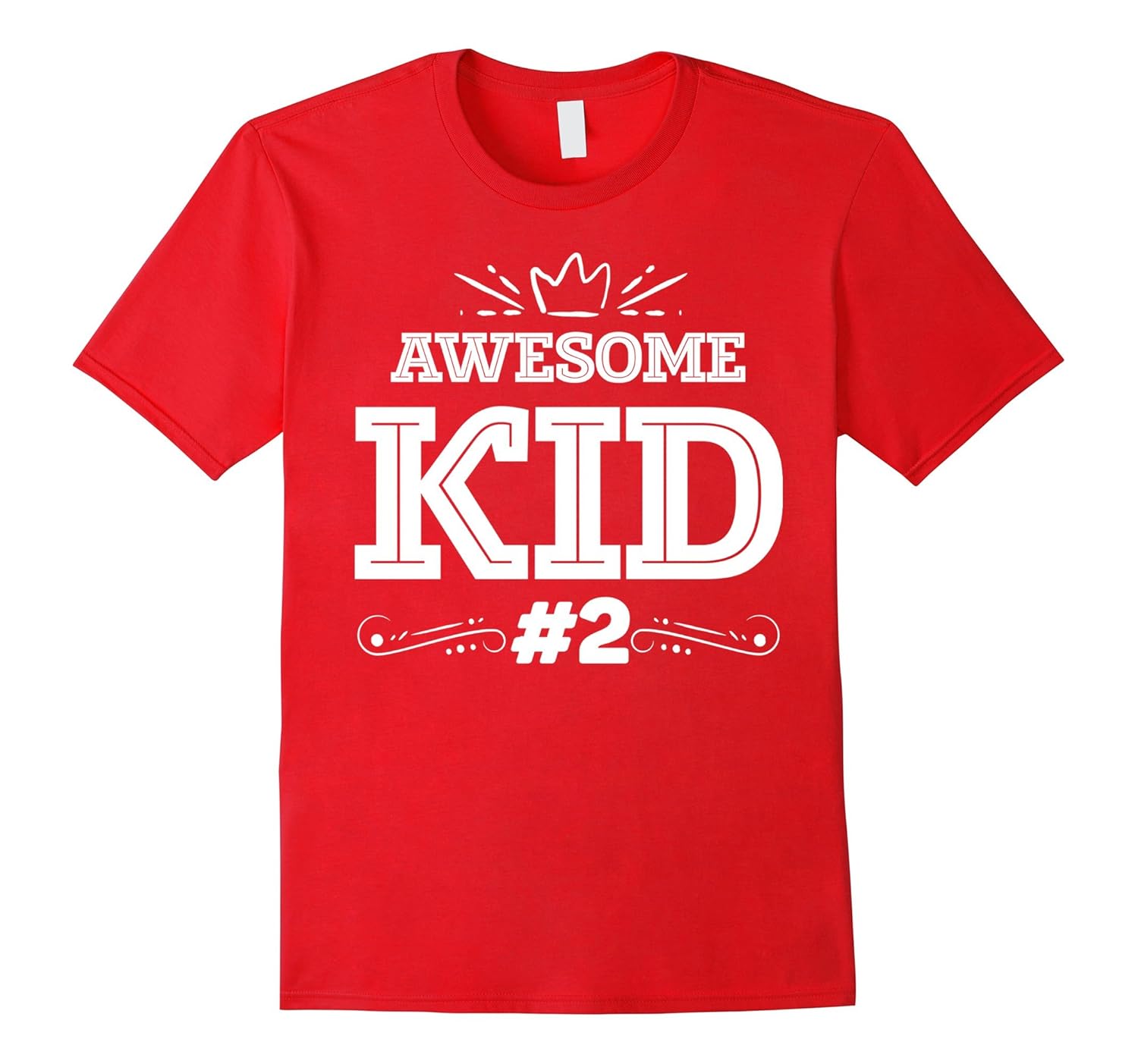 Family Matching T-shirt Awesome Kid #2 Tee-Rose