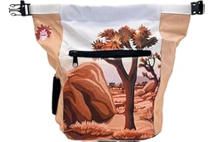 GNARLY DOOD Rock Climbing Chalk Bucket | for Bouldering Gym & Outdoor Use | Durable Hook and Loop Closure, 2 Zippered Pockets, Easy-Carry Handle