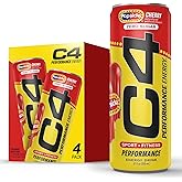C4 Performance Energy Carbonated 12oz 4pk Cherry Popsicle