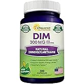 aSquared Nutrition DIM Supplement 300mg Plus BioPerine - 200 Veggie Capsules - Diindolylmethane DIM Max Strength Pills to Support Estrogen Metabolism & Balance, Menopause Relief, PCOS, Hormonal Acne