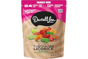 Darrell Lea Australian Licorice Big Bag, Mixed Fruit Flavor, Soft & Chewy Delicious Candy, 20 Ounce Bag (Pack of 1)