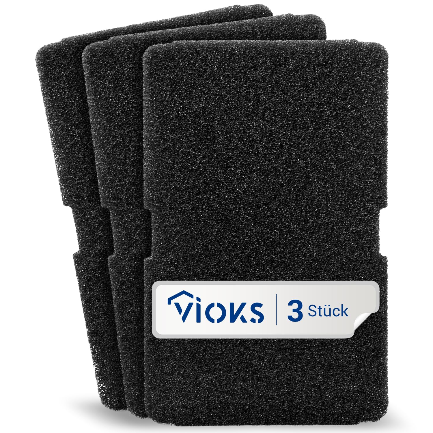 Foam Filter Set 3X Filters Replacement for Beko 2964840100 TKF7451 Sponge Filter Set 240x155x11mm for Heat Exchanger Heat Pump Dryer Tumble Dryer