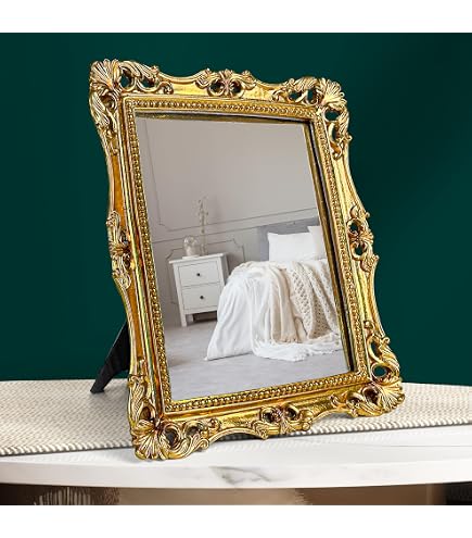 Amazon.com: 97 Decor Gold Vintage Wall Mirror - Small Gold Mirror