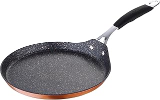 Bergner BGIC-1101 Crêpe-und Pfannkuchenpfanne, 24 cm | Quantanium-Antihaftbeschichtung | Kupfer | Silikongriff | Geschmiedetes Aluminium, 24 cm