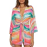 Becca Womens Verano Mesh Tunic, Casual, Beach Cover Ups for Women