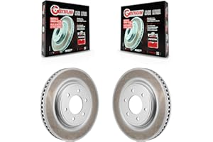 Genius Front Coated Disc Brake Rotors Pair Replacement For Ford F-150 Bronco Expedition Lincoln Navigator KG-101979