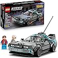 LEGO Speed Champions Time Machine from Back to The Future Building Toy for Kids - Pretend Play & Display Car Toy W/2 Build Mo