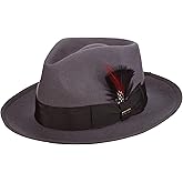 Scala Classico Men's Wool Felt Snap Brim Fedora