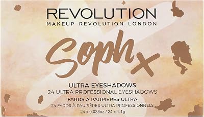 Revolution Beauty London Soph Eyeshadow Palette 24 Shades Matte Shimmer Glam